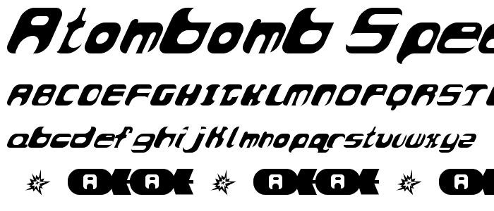 AtomBomb Speedster font
